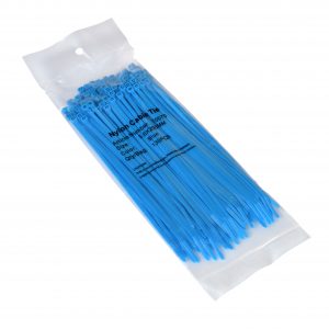 blue detectable cable ties for food factories