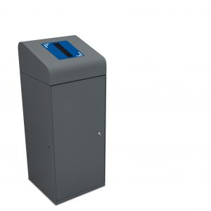 urban recycling bin with sorting slot paper