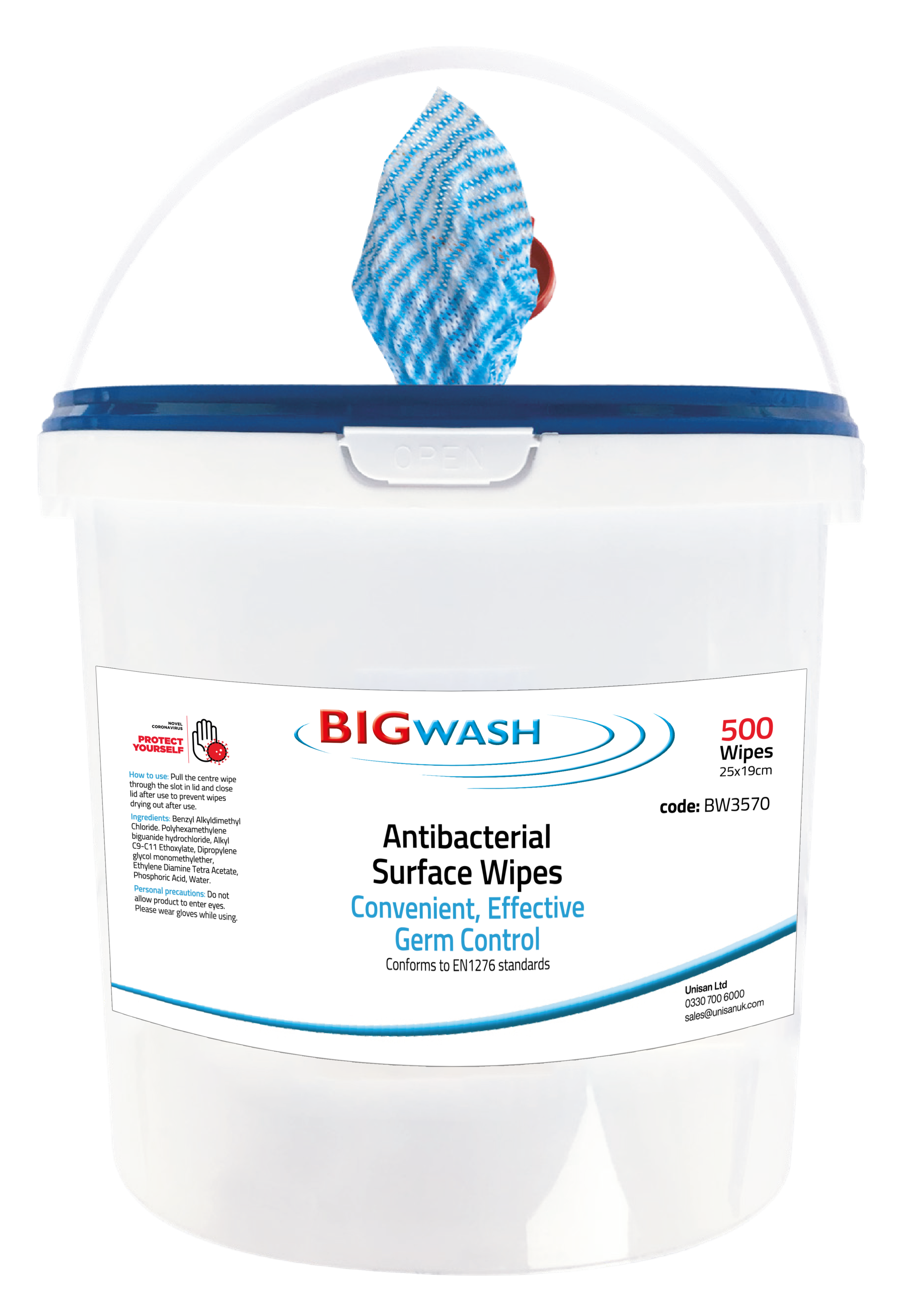 Big Wash antibacterial Surface sanitiser Wipes for killing bacteria and viruses