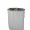 2 compartment recycling bin