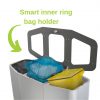 3 compartment recycling bin with lift up lid