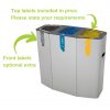 3 compartment recycling bin details