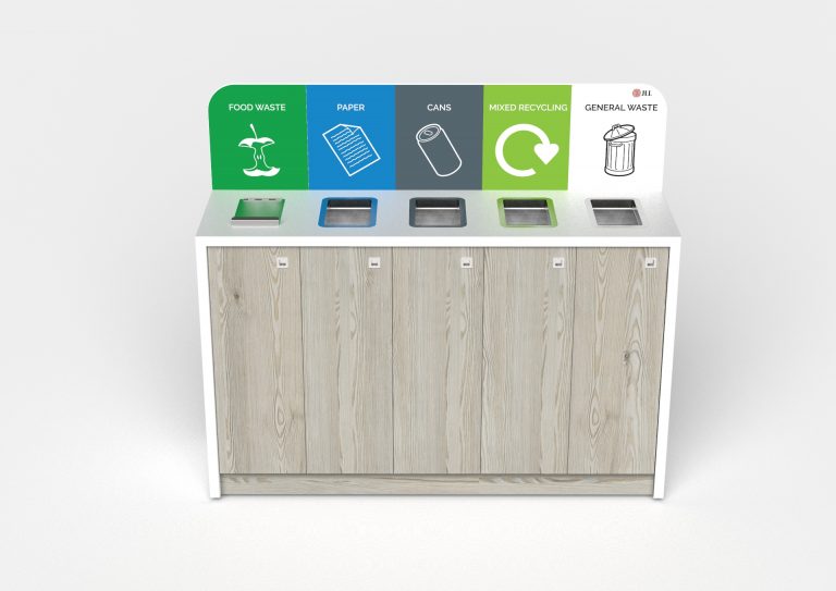 office recycling and waste bin