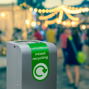 durable outdoor recycling bin