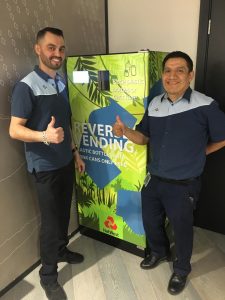 how do cafecrush reverse vending machines help the environment
