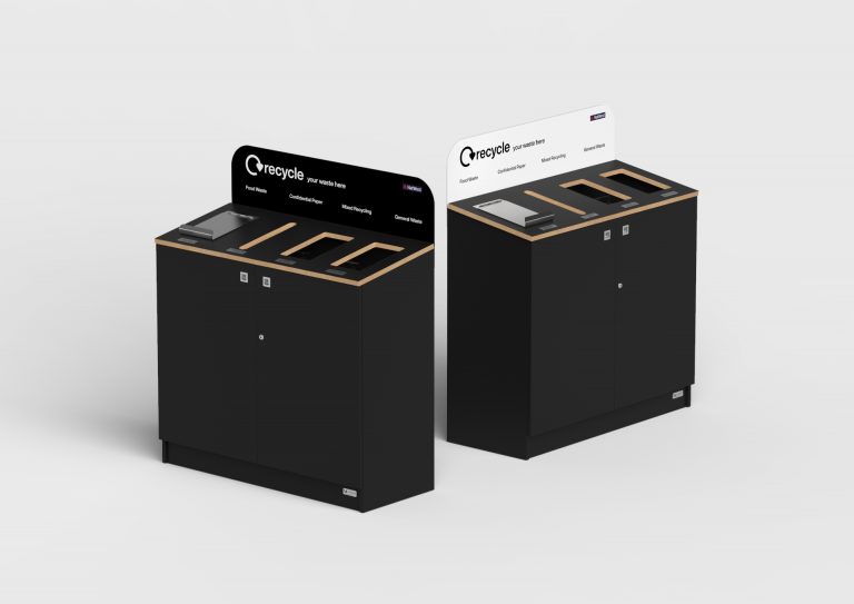 black office recycling bins for natwest