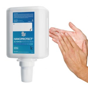 1000ml hanzl duroline hanoprotect skin protection cream suitable for hands or face to protect from grease and grime