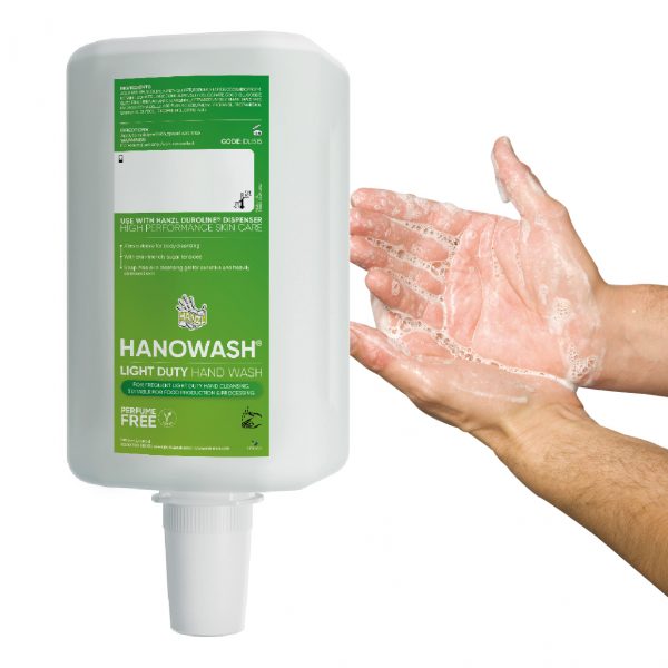 2000ml hanzl hanowash fragrance and perfume free hand wash lotion for food factories and healthcare facilities