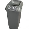 metal cans and tins recycling bin for offices