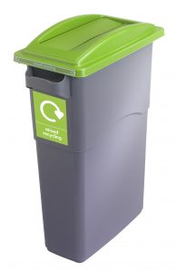 green mixed recycling bin for offices