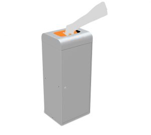excel recycling bin with top self closing flap lid