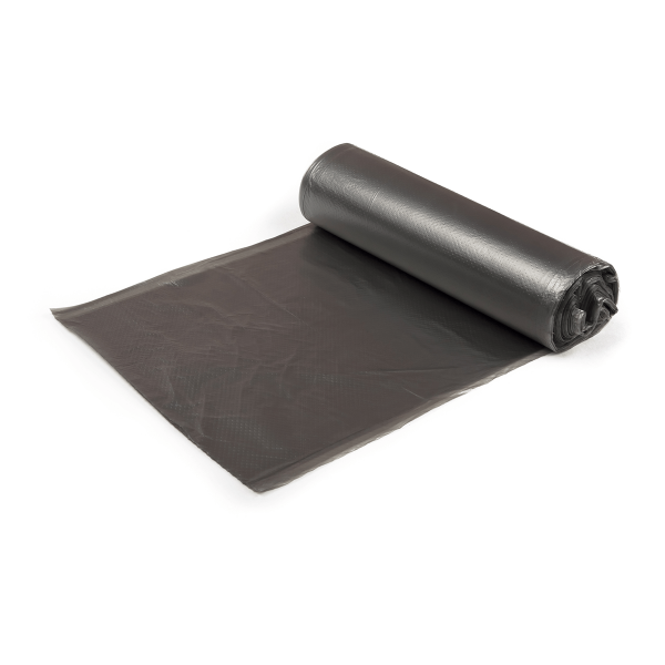 WB8810 black bin liners made from recycled material