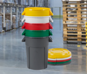 stackable bins for industry and warehouse use