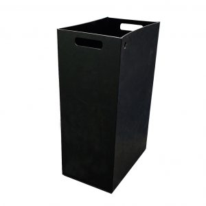 black plastic internal waste bin container for built in cabinet bins