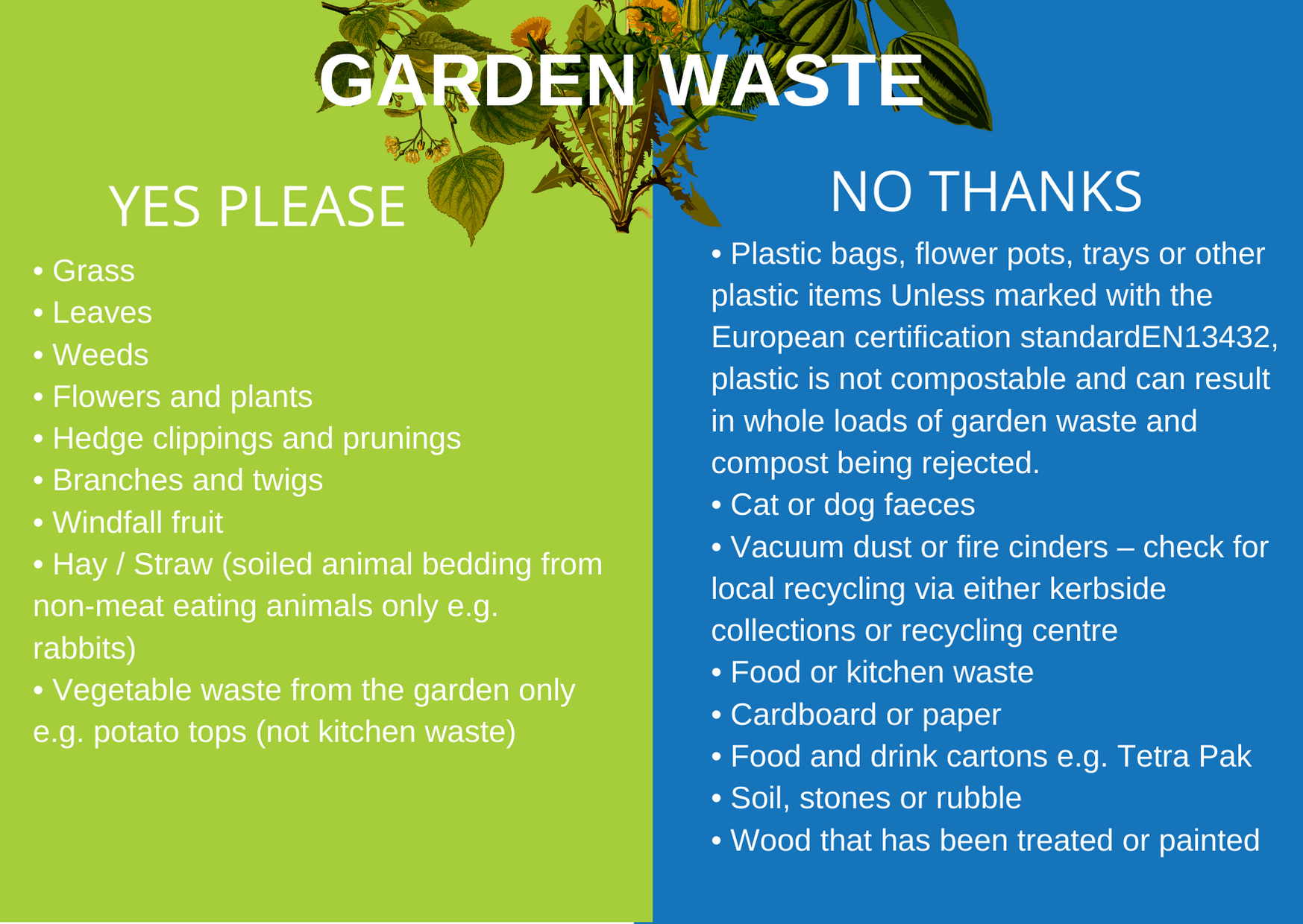 What garden waste can i recycle
