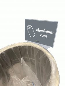 Aluminium Cans Longopac Plastic Sign