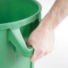 durable handle on industrial recycling bin