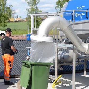 Longopac Fill Closed Bagging System for Waste Water Screenings, Grit and Sludge