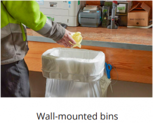 longopac wall mounted bins for warehouses