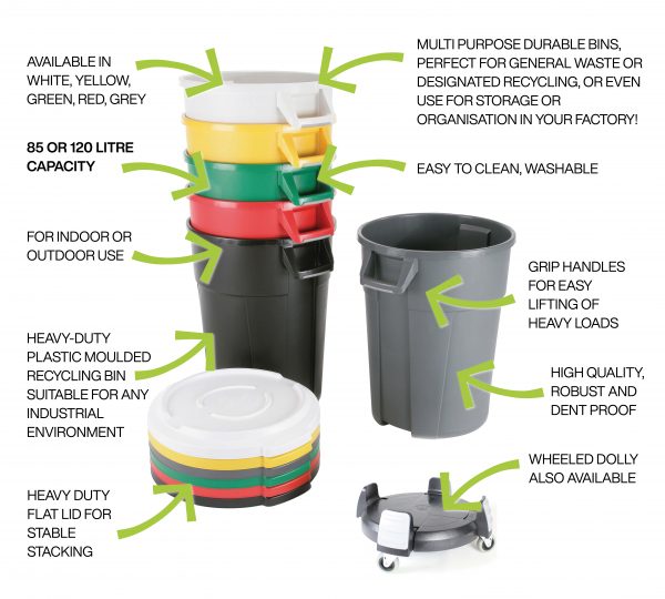 mega bins multi purpose durable bins for storage or recycling