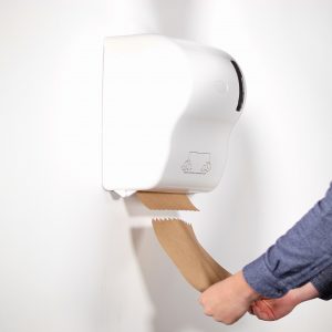 touch free auto cut hand towel dispenser